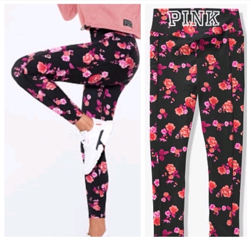 PINK Victoria's Secret Floral Leggings
